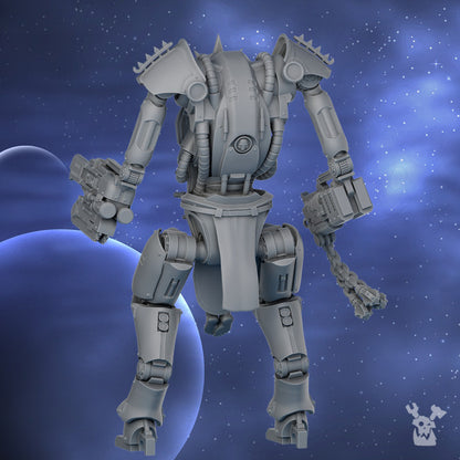 Battle Sisters Bonebreak Machine V1, proxy miniature, 28mm heroic scale unpainted resin, view 4