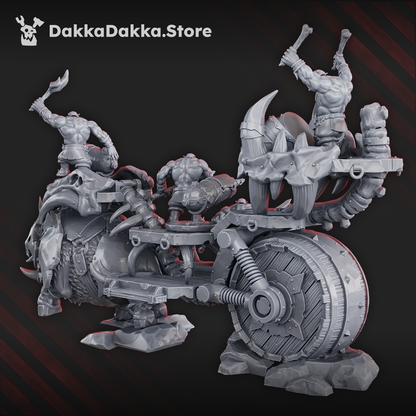 Orks Big Porkaz Carta, proxy miniature, 28mm heroic scale unpainted resin, view 3