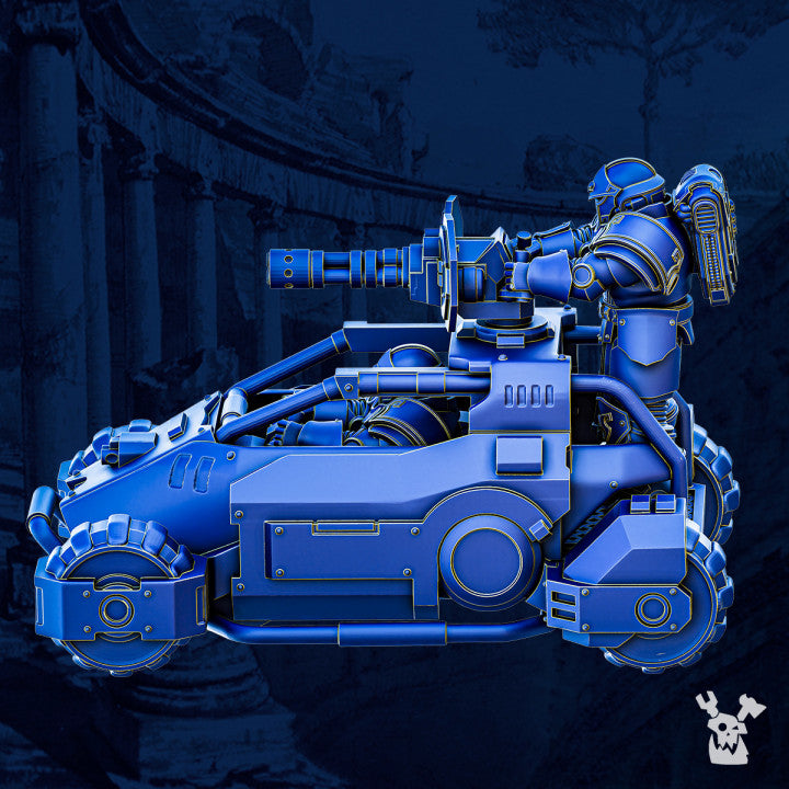 Ultra Knights Fast Attack Space Buggy, proxy miniature, vehicle, 28mm heroic scale unpainted, view 4