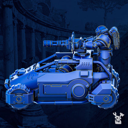 Ultra Knights Fast Attack Space Buggy, proxy miniature, vehicle, 28mm heroic scale unpainted, view 4