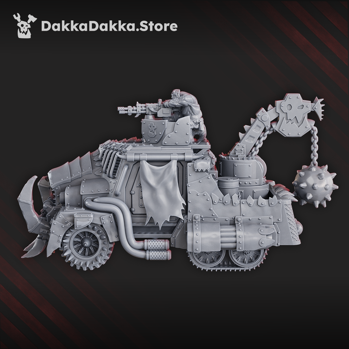 Orks Chunky Barra, proxy miniature, 28mm heroic scale unpainted resin, view 2