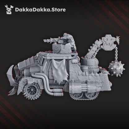 Orks Chunky Barra, proxy miniature, 28mm heroic scale unpainted resin, view 2
