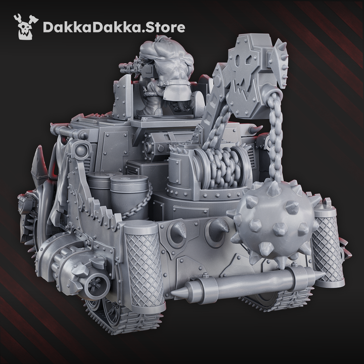 Orks Chunky Barra, proxy miniature, 28mm heroic scale unpainted resin, view 5