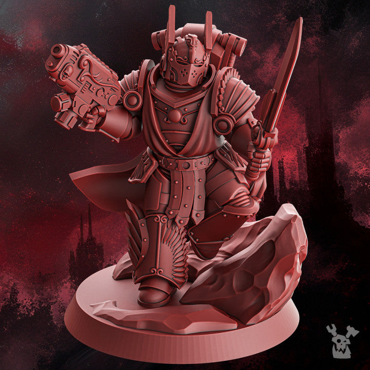 Crimson Knights Flamingo Mascot, proxy miniature, 28mm heroic scale unpainted resin