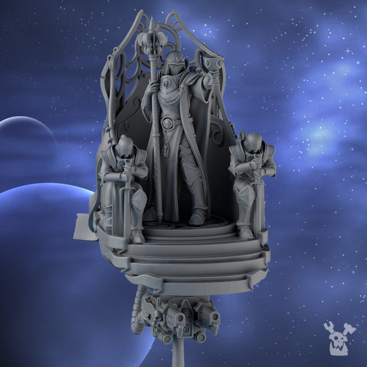 Battle Sisters Vastra Irit, proxy miniature, 28mm heroic scale unpainted resin, view 4