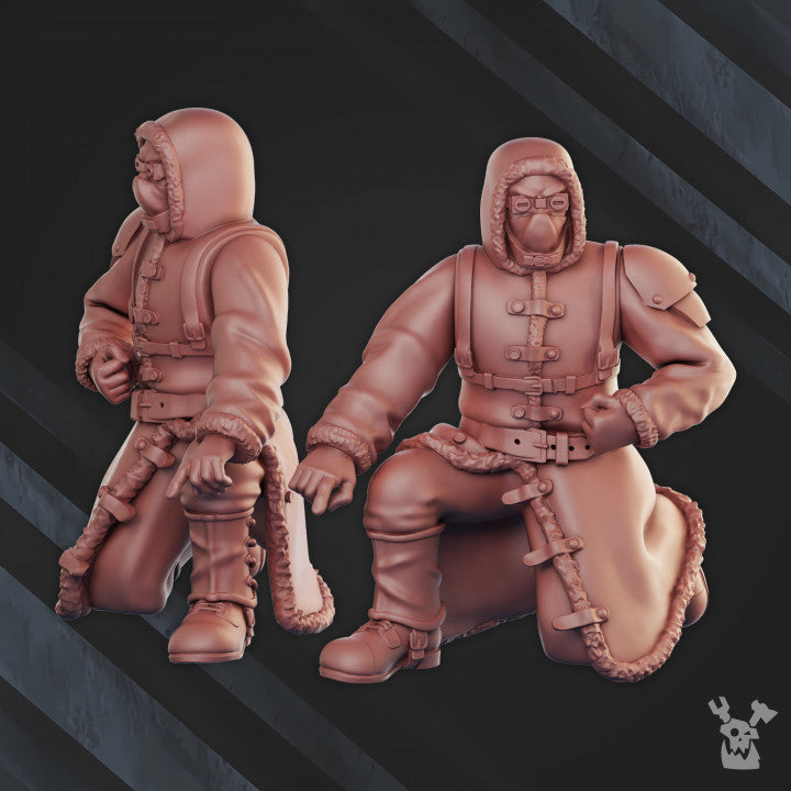 Frostborn Division Iron Curtain Great Tank Upgrade, Imperial Army proxy miniature, 28mm heroic scale unpainted resin, view 5