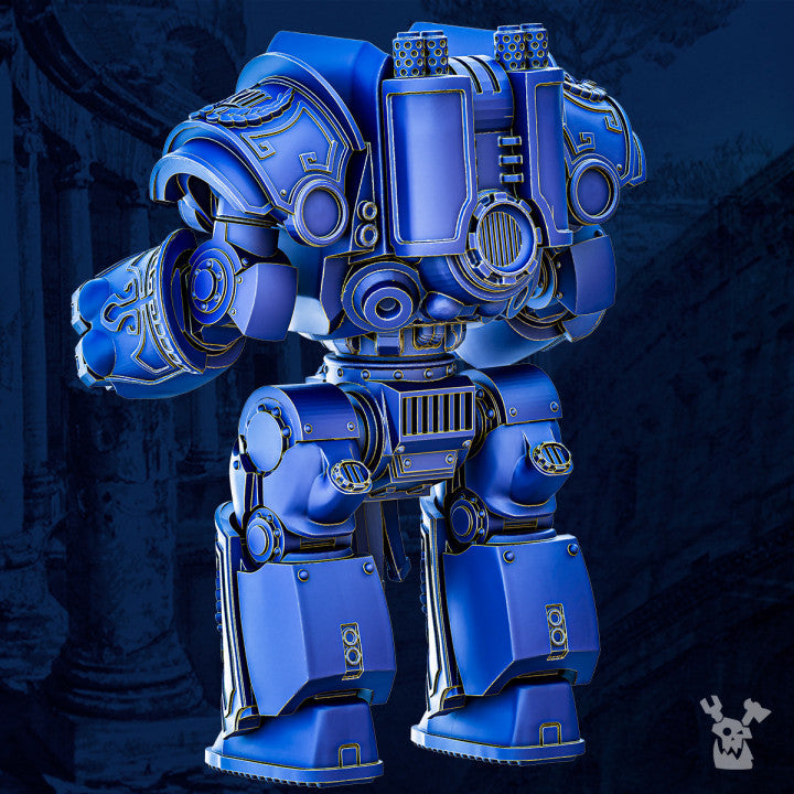 Ultra Knights Space Walker Legio Colossus, proxy miniature, 28mm heroic scale unpainted resin, view 2