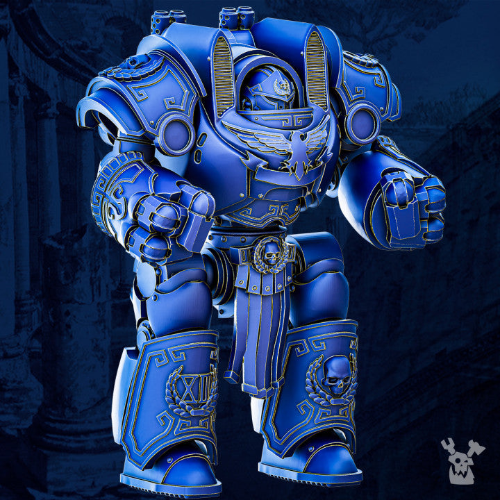 Ultra Knights Space Walker Legio Colossus, proxy miniature, 28mm heroic scale unpainted resin, view 5