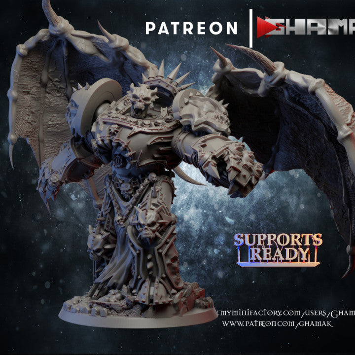 Plague Knights Lord Of Hate, proxy miniature, character, 28mm heroic scale unpainted resin
