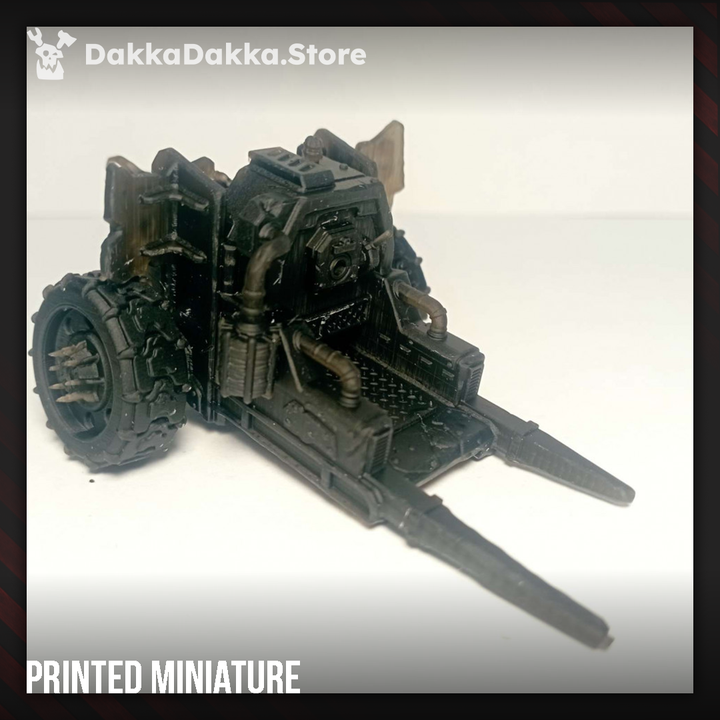 Orks Big Wheelz Gat, proxy miniature, 28mm heroic scale unpainted resin, view 3