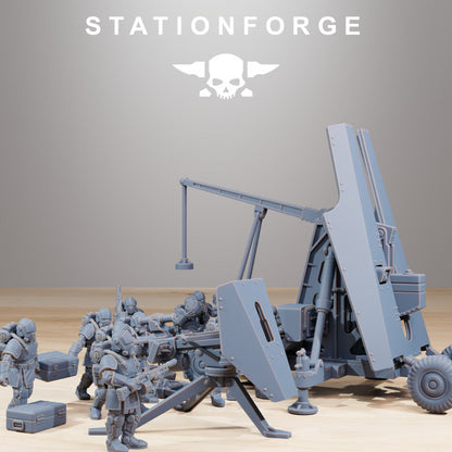 Royal Guard Support Systems Trebuchet, Imperial Army proxy miniature, artillery, 28mm heroic scale unpainted resin