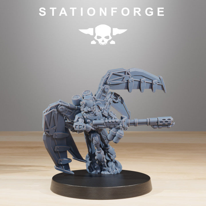 Tech Priests Scavenger Strikers (10 Units), 28mm heroic scale unpainted resin, view 9