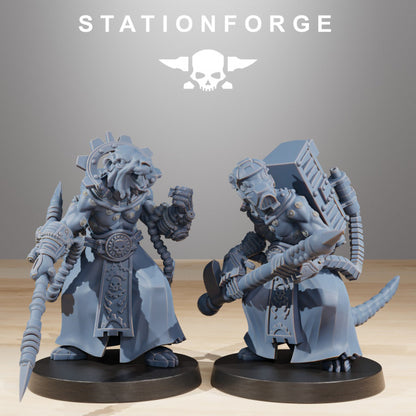 Tech Priests Raticus Zappers (10 Units), 28mm heroic scale unpainted resin, view 5
