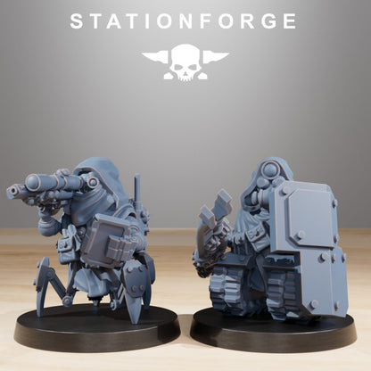 Tech Priests Scavenger Salvagers (10 Units), 28mm heroic scale unpainted resin, view 5