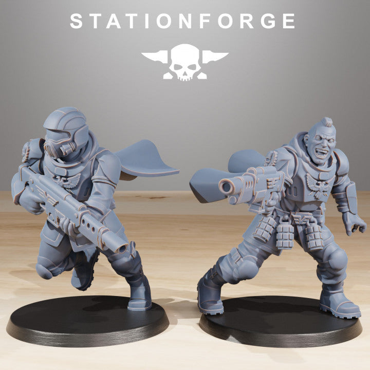 Imperial Army Vaskar Freedom Fighters (10 Units), 28mm heroic scale unpainted resin, view 5