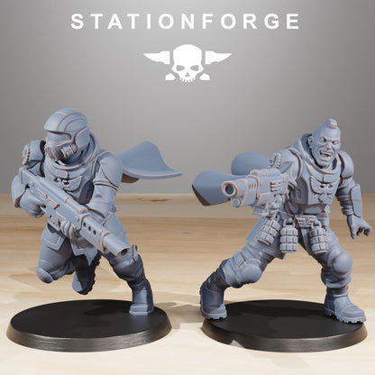 Imperial Army Vaskar Freedom Fighters (10 Units), 28mm heroic scale unpainted resin, view 5
