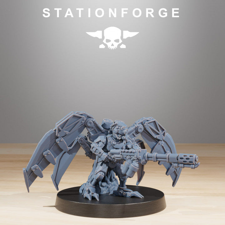 Tech Priests Scavenger Strikers (10 Units), 28mm heroic scale unpainted resin, view 6