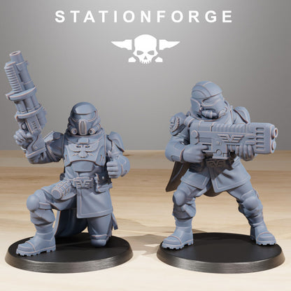 Imperial Army Vaskar Freedom Fighters (10 Units), 28mm heroic scale unpainted resin, view 4