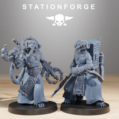 Tech Priests Raticus Zappers (10 Units), 28mm heroic scale unpainted resin, view 2