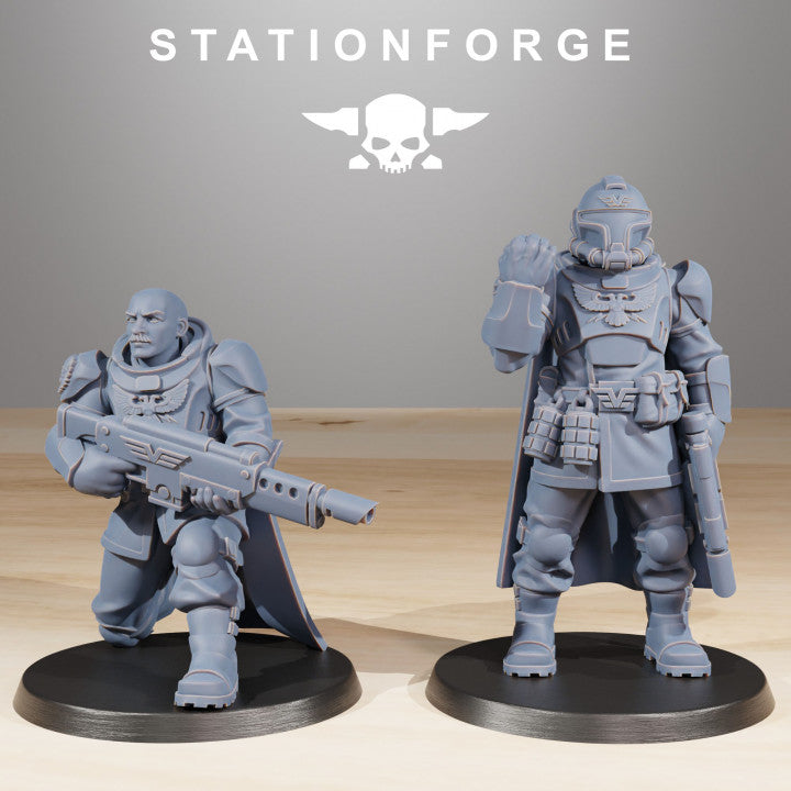 Imperial Army Vaskar Freedom Fighters (10 Units), 28mm heroic scale unpainted resin, view 2