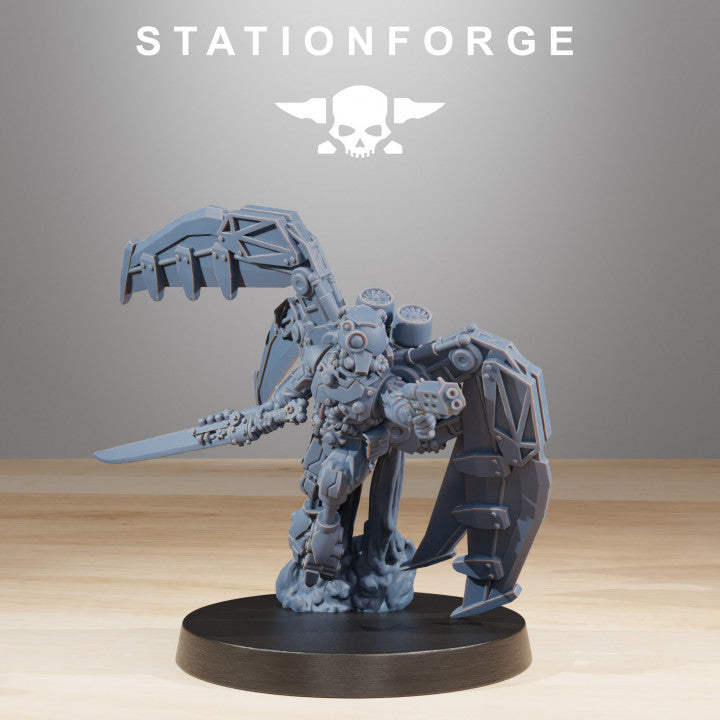 Tech Priests Scavenger Strikers (10 Units), 28mm heroic scale unpainted resin, view 10