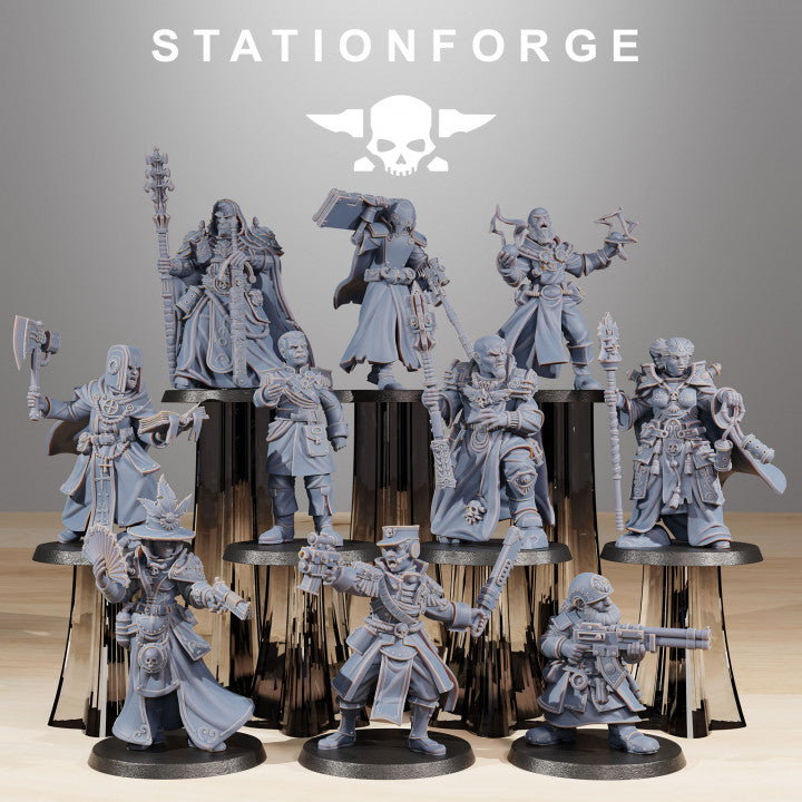Imperial Army Royal Guard Elites (10 Units), 28mm heroic scale unpainted resin