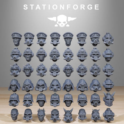 Dark Space Knights Guard Builder Kit (20 Units), proxy miniature, squad, 28mm heroic scale unpainted resin, vie, view 2