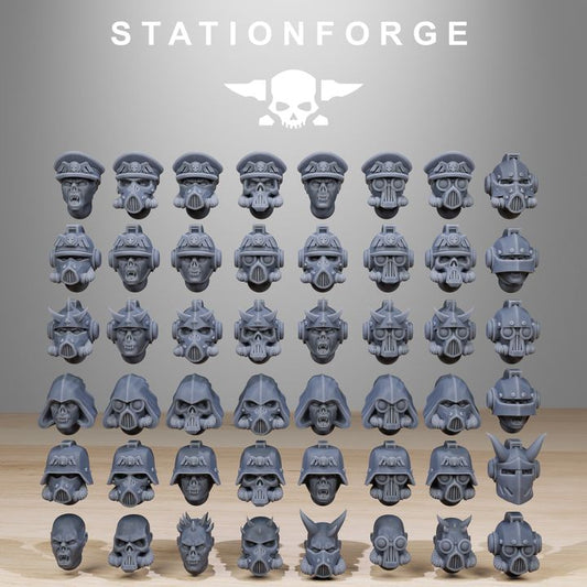 Dark Space Knights Guard Builder Kit (20 Units), proxy miniature, squad, 28mm heroic scale unpainted resin, vie, view 2