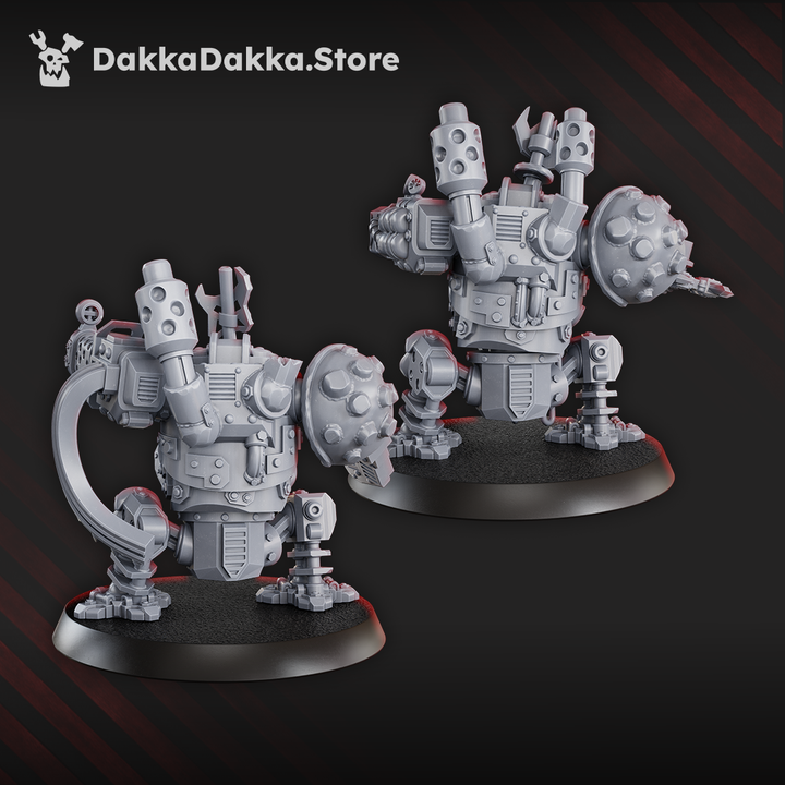 Orks Slasher Noids, proxy miniature, 28mm heroic scale unpainted resin, view 3