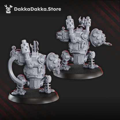 Orks Slasher Noids, proxy miniature, 28mm heroic scale unpainted resin, view 3