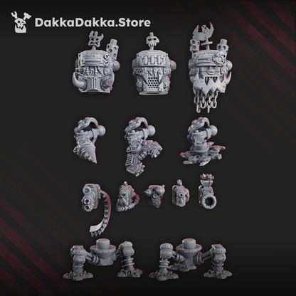 Orks Slasher Noids, proxy miniature, 28mm heroic scale unpainted resin, view 2