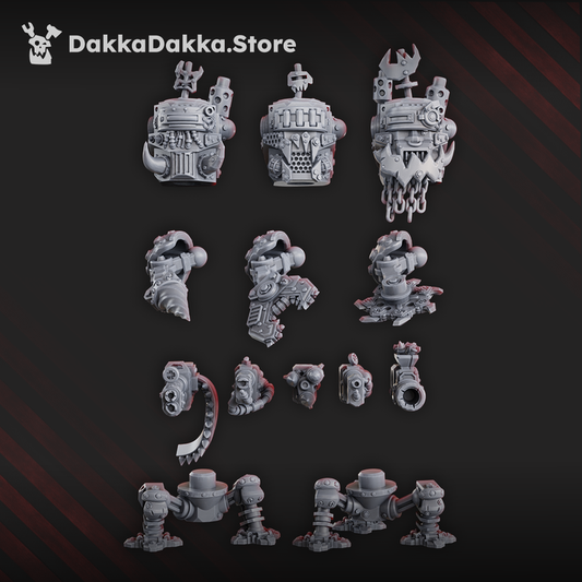 Orks Slasher Noids, proxy miniature, 28mm heroic scale unpainted resin, view 2