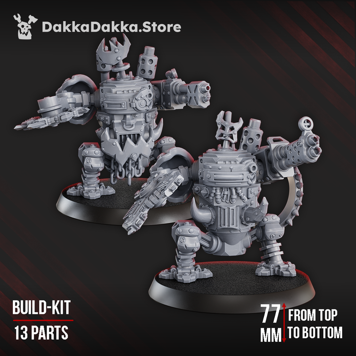 Orks Slasher Noids, proxy miniature, 28mm heroic scale unpainted resin