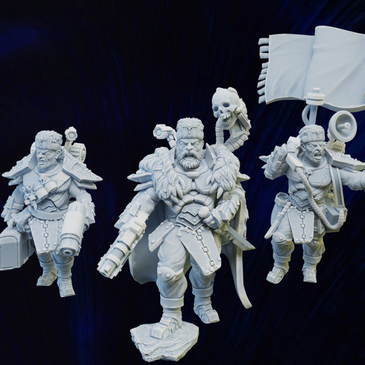 Imperial Army Firstborn Spetsnaz Command Squad (5 Units), 28mm heroic scale unpainted resin