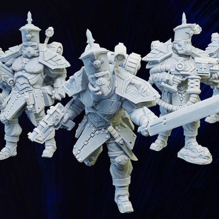Imperial Army Firstborn Spetsnaz Squad (5 Units), 28mm heroic scale unpainted resin