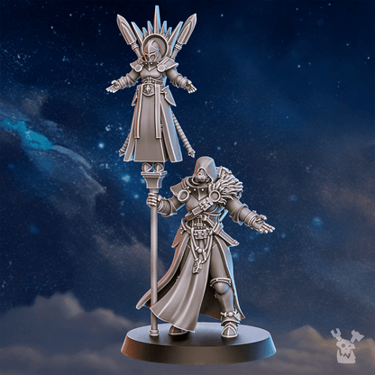Battle Sisters Relict, proxy miniature, 28mm heroic scale unpainted resin