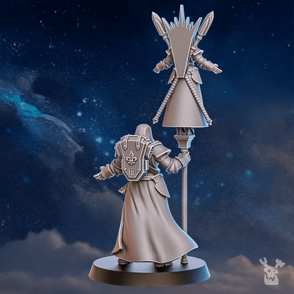 Battle Sisters Relict, proxy miniature, 28mm heroic scale unpainted resin, view 6