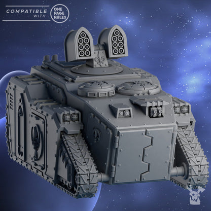 Battle Sisters Apc, proxy miniature, transport, 28mm heroic scale unpainted resin