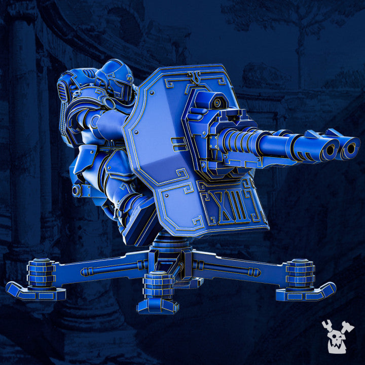 Ultra Knights Space Artillery Turret, proxy miniature, 28mm heroic scale unpainted resin