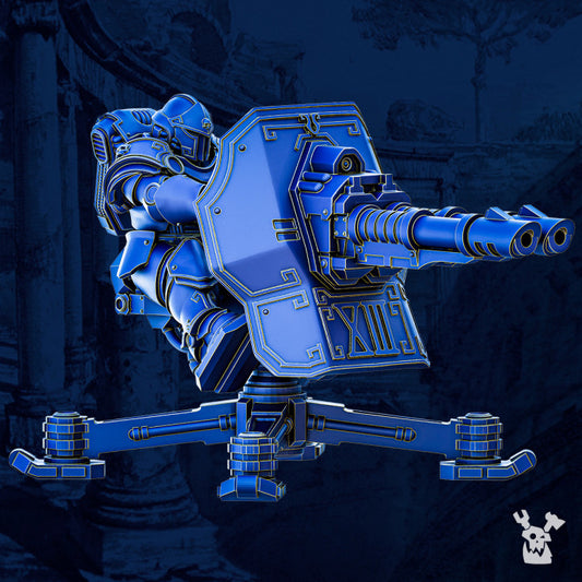 Ultra Knights Space Artillery Turret, proxy miniature, 28mm heroic scale unpainted resin