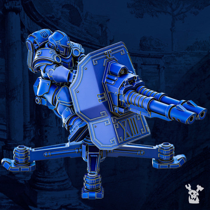 Ultra Knights Space Artillery Turret, proxy miniature, 28mm heroic scale unpainted resin, view 3