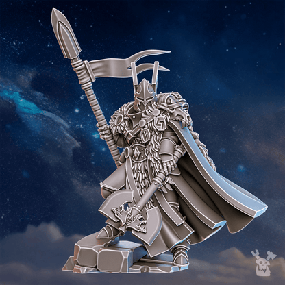 Battle Sisters Tribe Warmaster Elza, proxy miniature, 28mm heroic scale unpainted resin