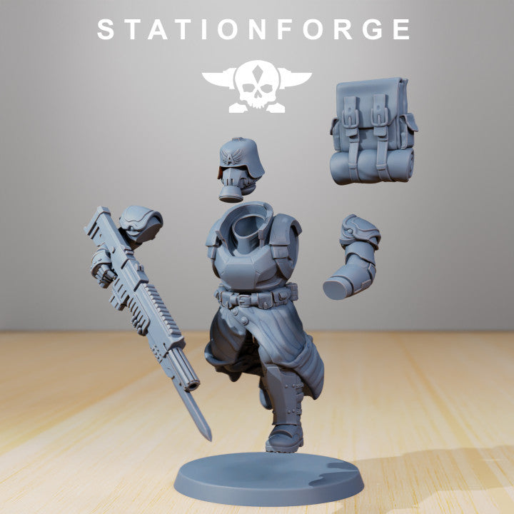Grim Guard Battle Tank With Interior, Imperial Army proxy miniature, 28mm heroic scale unpainted resin, view 2