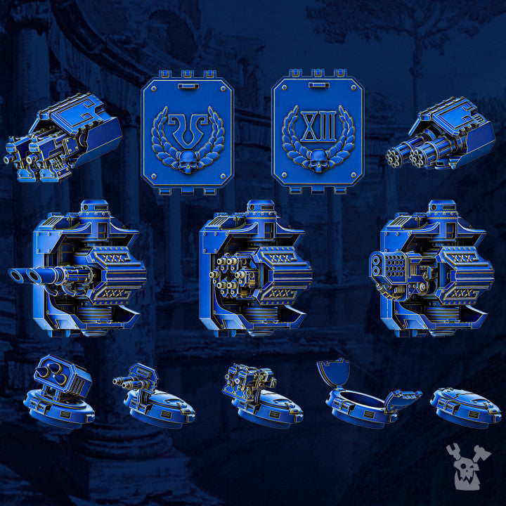 Ultra Knights Heavy Armored Space Assault Tank, proxy miniature, 28mm heroic scale unpainted, view 6