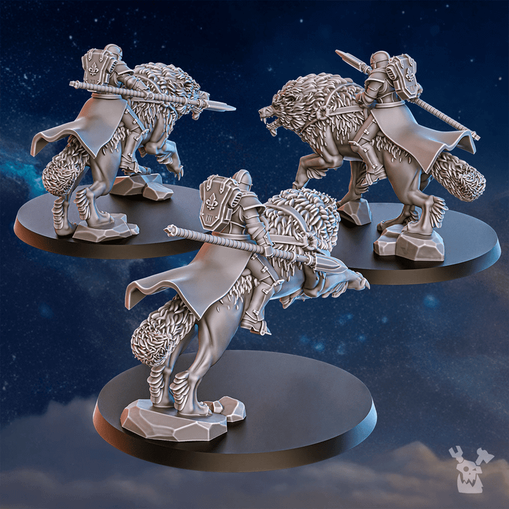 Battle Sisters Wolf Riders, proxy miniature, vehicle, 28mm heroic scale unpainted resin, view 9