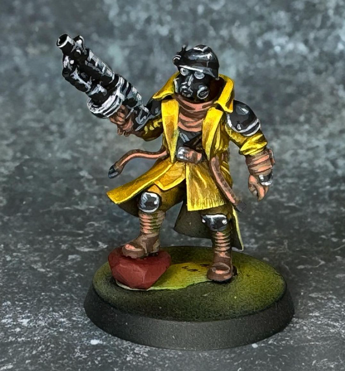 Imperial Army Grim Guard Scorchers Officers (2 Units), 28mm heroic scale unpainted resin, view 4