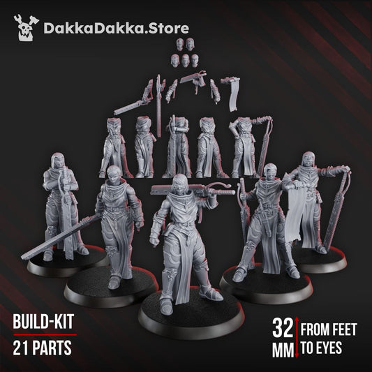 Battle Sisters Poenitentiam Battle Sisters Squad (Build Kit) (21 Units), Battle Sisters proxy miniature, 28mm heroic, view 3