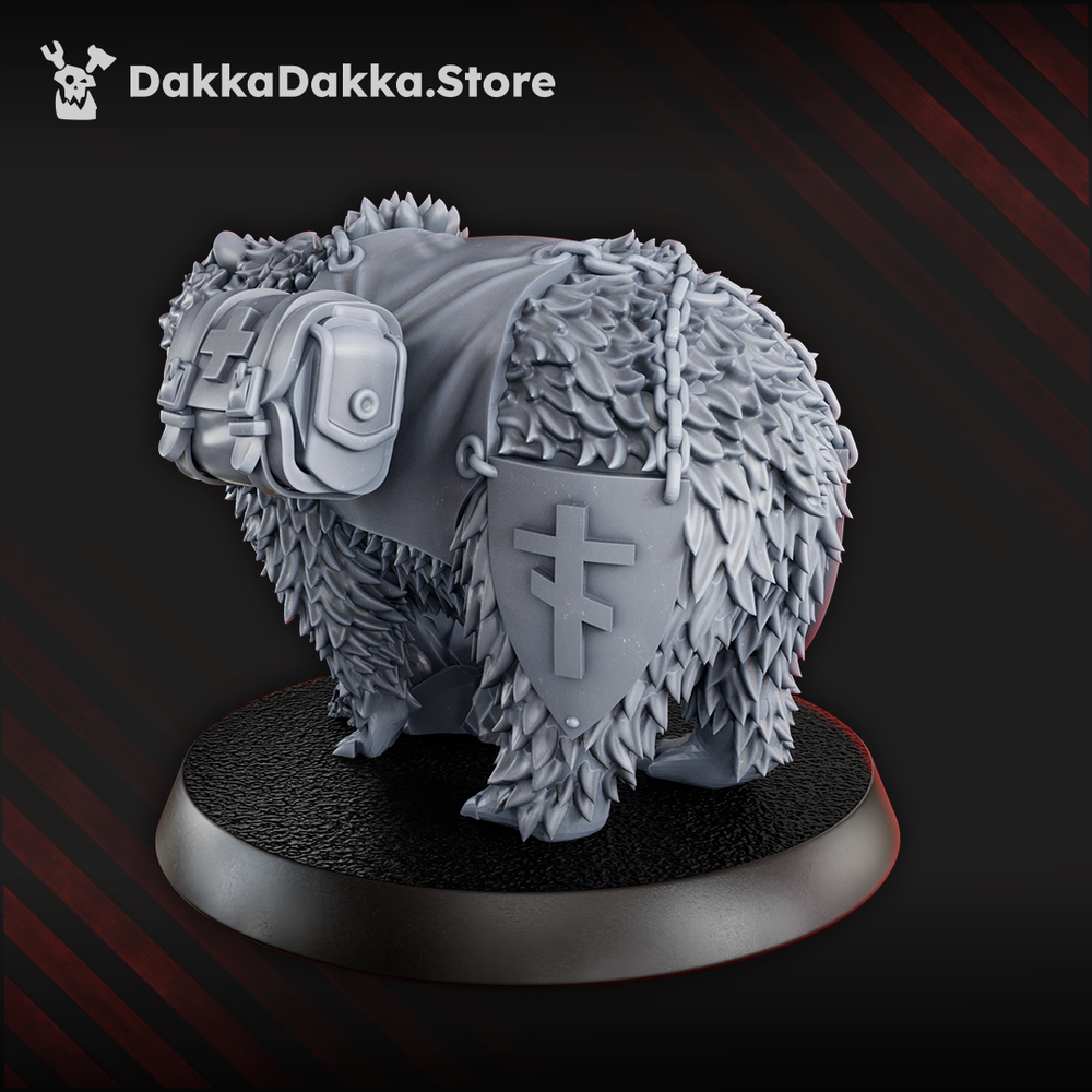 Imperial Army Redemption Warbear, Imperial Army proxy miniature, 28mm heroic scale unpainted resin