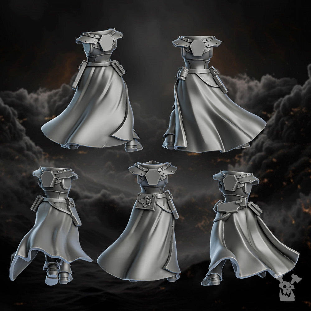 Battle Sisters Sisters of Redemption (Build Kit), Battle Sisters proxy miniature, 28mm heroic scale unpainted resin, view 3