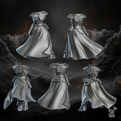 Battle Sisters Sisters of Redemption (Build Kit), Battle Sisters proxy miniature, 28mm heroic scale unpainted resin, view 3